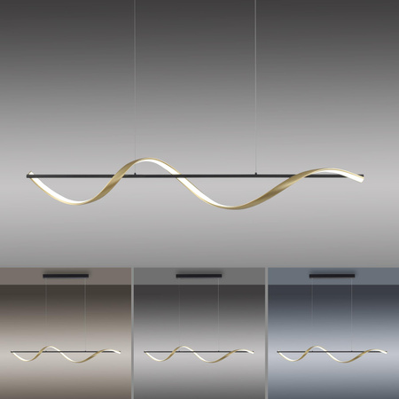 Q-SWING LAMPA WISZĄCA MATOWY MOSIĄDZ/ANTRACYT (2385-13) - Paul Neuhaus