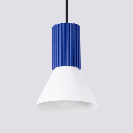 Lampa wisząca ESTRIA 1 biała/ultramaryna (SL.1874) - Sollux Lighting