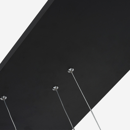 Altavola Design: Lampa wisząca Ledowe Okręgi no. 8 czarna 180 cm in 3k	 (LA076/P_180_in_3k_black) - ALTAVOLA DESIGN