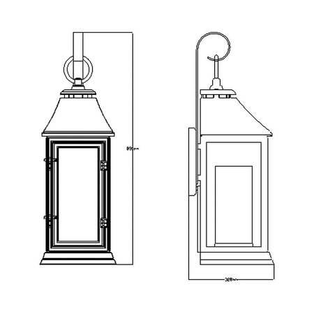 Kinkiet zewnętrzny Shepherd (FE-SHEPHERD-2XL) - Elstead Lighting