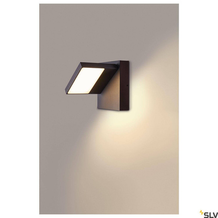 ABRIDOR, lampa ścienna natynkowa LED outdoor, IP55, kolor antracytowy, 3000/4000K (1002989) - SLV