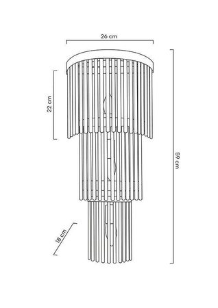 MOOSEE lampa ścienna ESTRO złota (MSE010100266) - Moosee