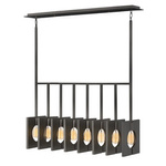 Lampa wisząca Ludlow - 8 źródeł światła - Grafit (QN-LUDLOW8-GR) - Quintiesse