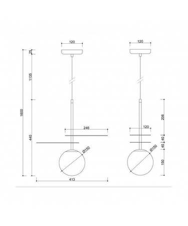Lampa Wisząca FYLLO A Kol. Biały (FYA111P0) - Ummo
