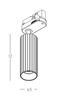 TRACK LIGHT SPOT LED 7W BRUSHED BRASS (S114 Zambelis) - Zambelis