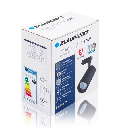 Reflektor 3-fazowy Vision 30W CCT ściemianlny z regulowaniem barwy świecenia (BLAUPUNKT-RS3-30CCT)