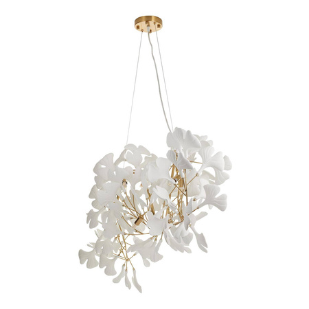 Lampa wisząca BOTANIKA WAVE złoto biała 125 cm (XY080P-120) - Step into Design