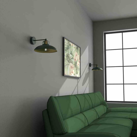 Kinkiet FELIX GREEN/GOLD 1xE27 (MLP7707) - Milagro