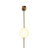 Kinkiet ze szklanymi kloszami BERRY LED złoty biały 103 cm (ST-DL-8541 WALL) - Step into Design