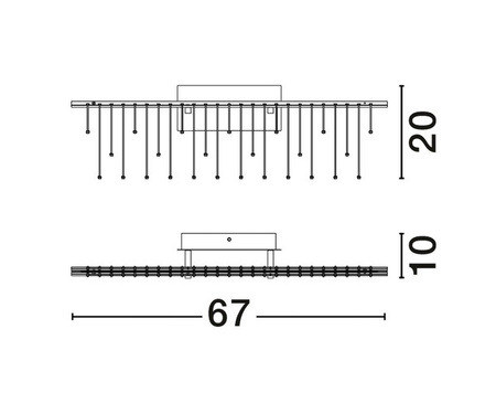 Kinkiet wewnętrzny HUARAZ (LE44449) - Luces Exclusivas