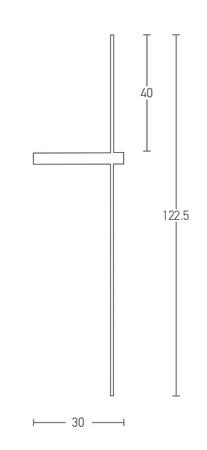 SCONCE LED 12W 3000K BLACK (19117 Zambelis) - Zambelis