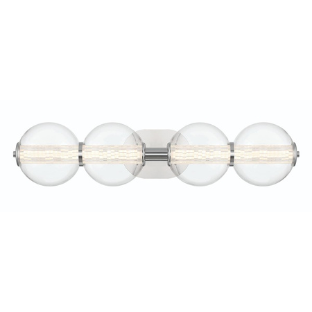 Kinkiet Atomo - 4 źródła światła - Polerowany chrom (QN-ATOMO-4W-PC) - Quintiesse