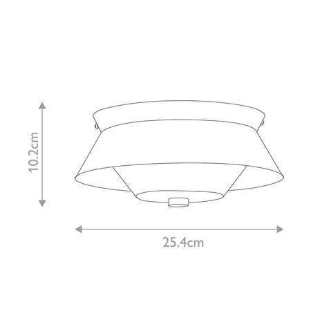 Plafon Bowtie (BOWTIE-F-MB) - Elstead Lighting