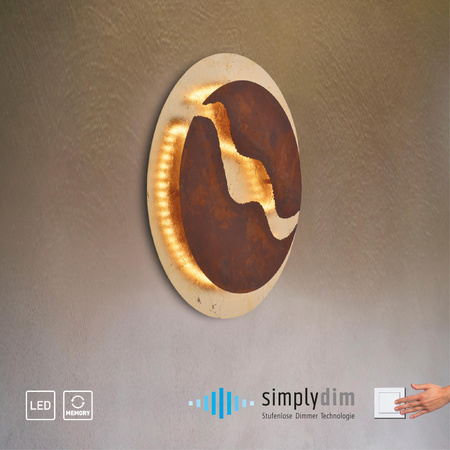 NEVIS LAMPA SUFITOWA RDZA/ZŁOTY (6983-48) - Paul Neuhaus