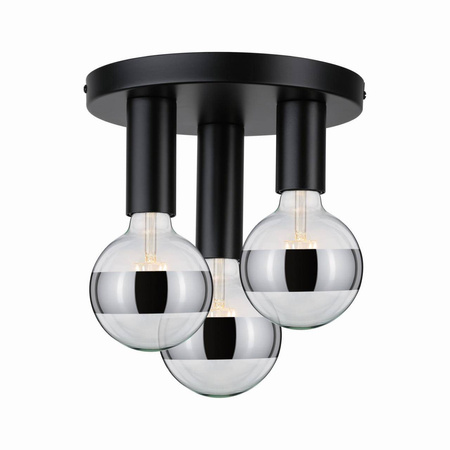 Neordic Skogen plafon max. 3x20W E27 Czarny 230V metal (PL79761) - PAULMANN