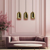 Metalowa lampa wisząca Nilo złota 3xGU10 (LP-0110/3L GD) - Light Prestige