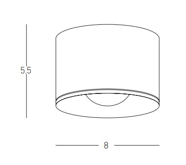 CEILING SPOT LED 12W BLACK (S131 Zambelis) - Zambelis