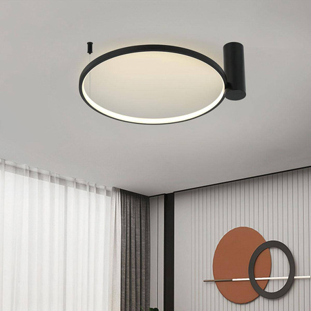 Lampa sufitowa Ring S CCT Ø 60 cm (LP-909/1C S BK CCT) - Light Prestige