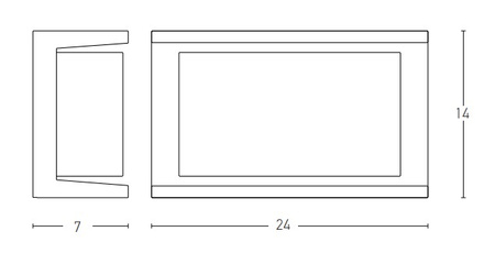 OUTDOOR WALL LIGHT 1XE27 GRAPHITE (E149 Zambelis) - Zambelis
