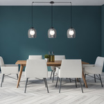 LINE LIGHT 3XG9 OPAL GLASS SANDY BLACK (22146 Zambelis) - Zambelis