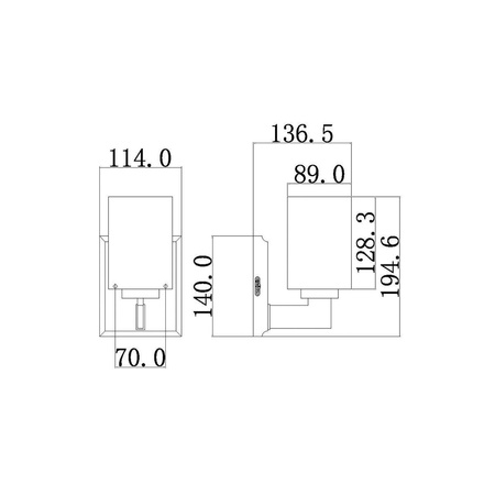 Kinkiet Taylor (QZ-TAYLOR1S-BATH) - Elstead Lighting