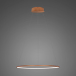 Lampa wisząca Ledowe Okręgi No.1 40cm 4k Różowe Złoto Dali (LA073/P_40_in_4k_rose_ gold_Dali) - ALTAVOLA DESIGN