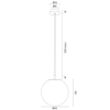 Lampa wisząca PALOMA (8517-ARG) - Argon