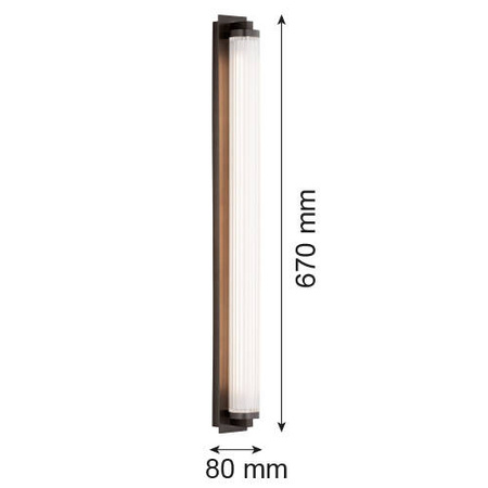 Elegancki kinkiet HAMPTON w  kolorze tytanowym (8623) - Argon