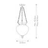 Lampa wisząca  Finsbury Park (FP-P-S-POL-NCKL) - Elstead Lighting
