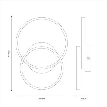 Lampa sufitowa TITANO 12W LED (ML1852) - Milagro