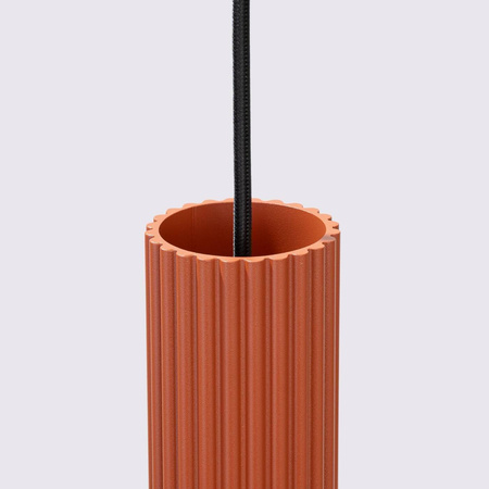 Lampa wisząca KARBON 3P ochra czerwona (SL.1633) - Sollux Lighting
