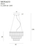 Lampa wisząca Monacoota ø 42 cm (P0423) - Maxlight