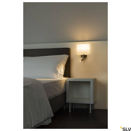 KENKUA SPOT, E27, lampa ścienna natynkowa LED indoor, chrom, 3000K (1002855) - SLV
