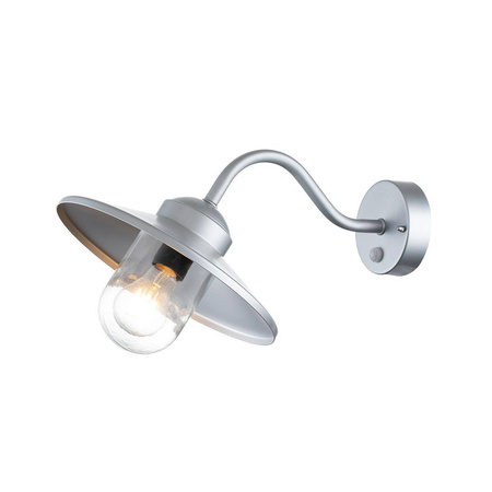 Kinkiet zewnętrzny z czujnikiem ruchu  Klampenborg (KLAMPENBORG-PIR-SIL) - Elstead Lighting