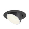 NUMINOS® GIMBLE XL, oprawa sufitowa wpuszczana czarna/biała 4000 K 40° (1006069) - SLV