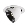 NUMINOS® GIMBLE XL, oprawa sufitowa wpuszczana biała/chromowana 4000 K 20° (1006076) - SLV