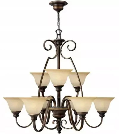 Lampa wisząca CELLO kol. STARY BRĄZ (HK/CELLO9) - Hinkley - Elstead Lighting - żyrandol