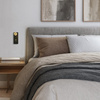 SCONCE LED LIGHT 2,5W 3000K METAL-ALUMINIUM BLACK-BRASS (23038 Zambelis) - Zambelis