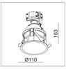 Oprawa LED HORN-GU10 Black IP20  (03344B) - ZARlight