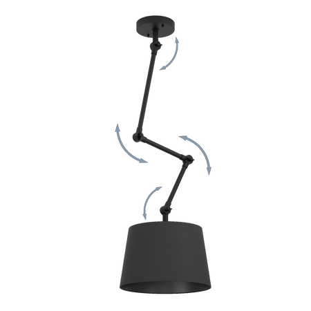 Lampa Sufitowa PISTUNIO czarna (390112) - EGLO