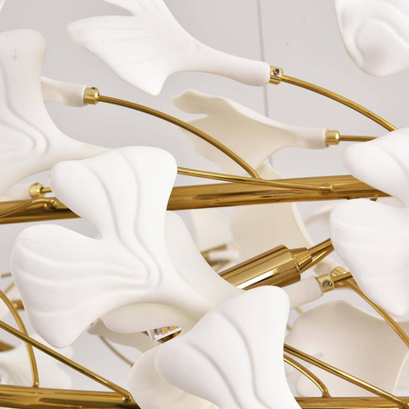 Lampa wisząca BOTANIKA WAVE złoto biała 125 cm (XY080P-120) - Step into Design