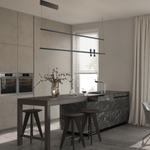 PENDANT LED LIGHT 2X7W + 20W 3000K MARBLE BLACK (23251 Zambelis) - Zambelis
