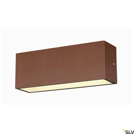 SITRA L WL UP/DOWN, zewnętrzna oprawa ścienna do nabudowania LED, kolor rdzy, przełącznik CCT, 3000/4000 K (1005157) - SLV