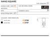 Plafon NANO SQUARE black (AZ2787) - AZZARDO