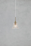 Lampa wisząca nad stół LUNA Pendant 1L Clear/Antique Brass (109011) Markslojd