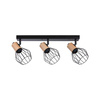 Lampa sufitowaLanka max. 3x20W E14 230V  czarny/drewno (PL66768) - PAULMANN