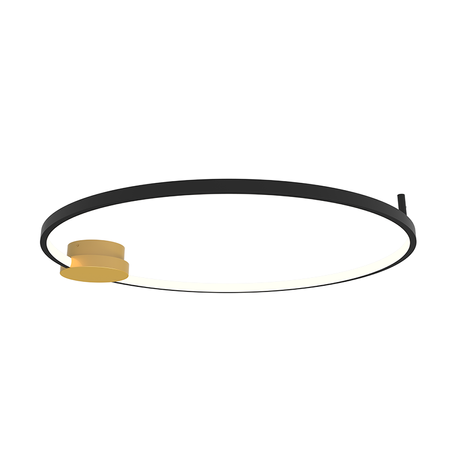 CEILING LED LIGHT 32W 3000K ALUMINIUM-SILICON,GOLD-BLACK RING (23099 Zambelis) - Zambelis