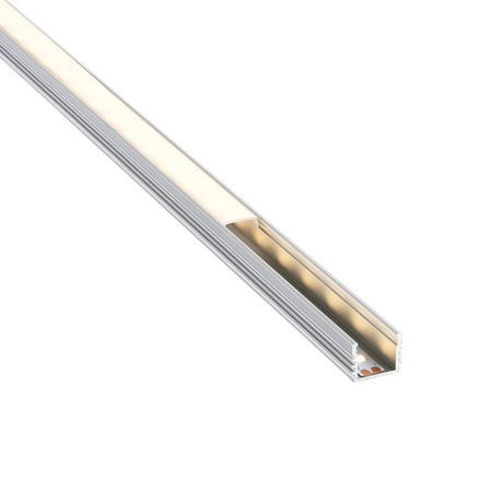 Rigel Surface 2m Aluminium Profile/Extrusion Sliver (80498) - Saxby