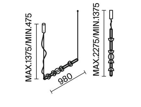Lampa wisząca Cosmo (MOD210PL-L39B3K) - Maytoni