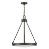Lampa wisząca Collier - 4 źródła światła - Zgaszona czerń (HK-COLLIER-P-BX) - Elstead Lighting